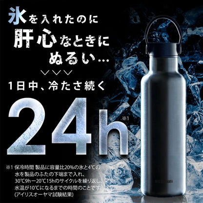 IRIS OHYAMA Stainless Steel Water Bottle 750ml with High Insulation