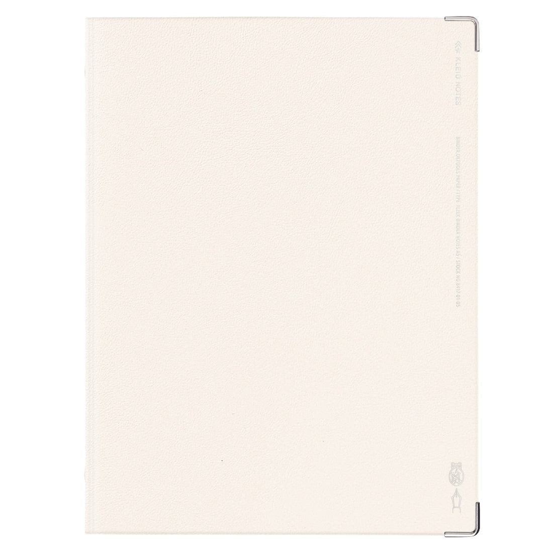 Kleid Fleek Binder Notebook A5, 2 mm Grid, 8-Hole, White, 10 Sheets (8417-05)