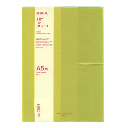Laconic A5 Monthly Planner Cover Yellow Durable Vinyl