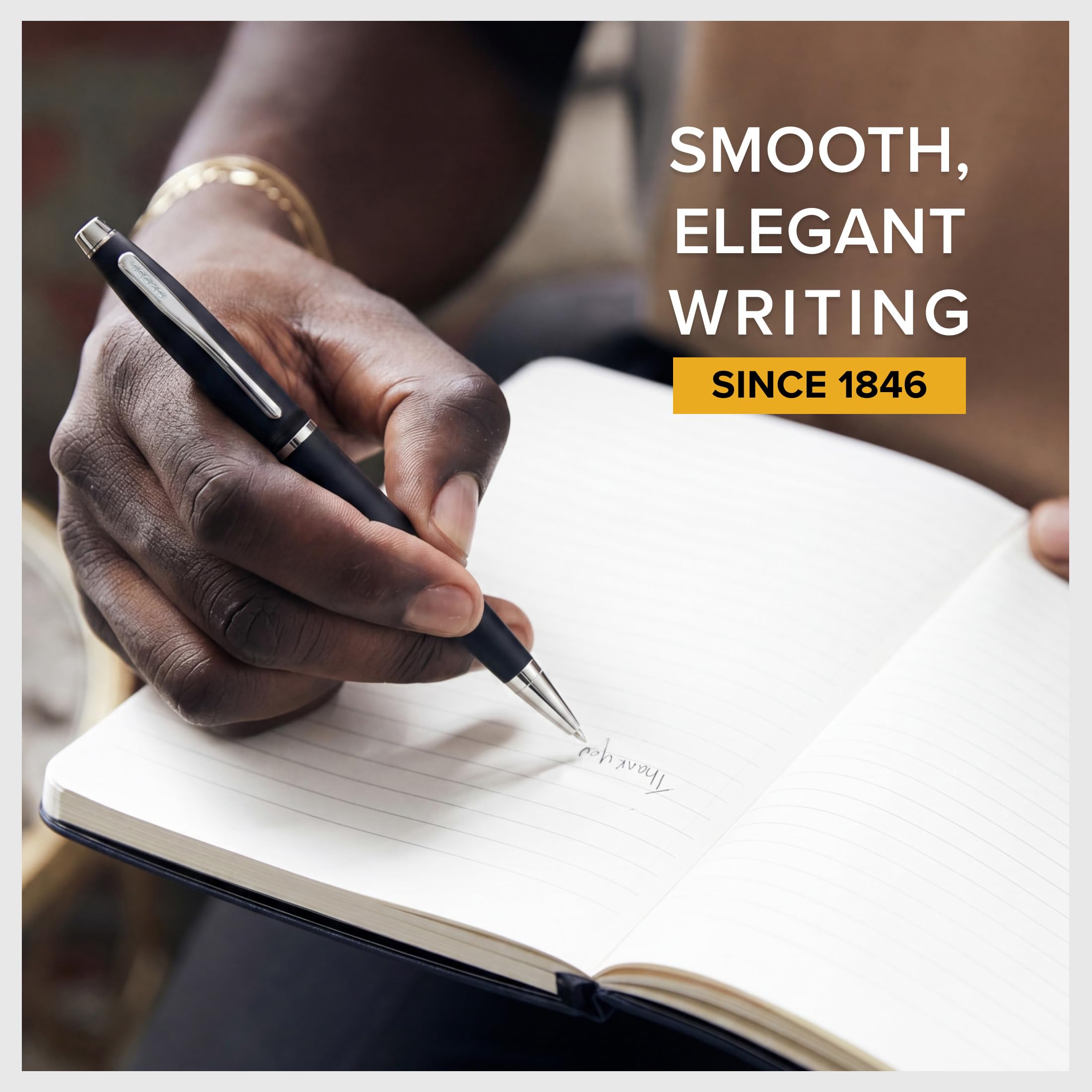 Cross Matte Black Ballpoint Pen for Smooth Writing Experience