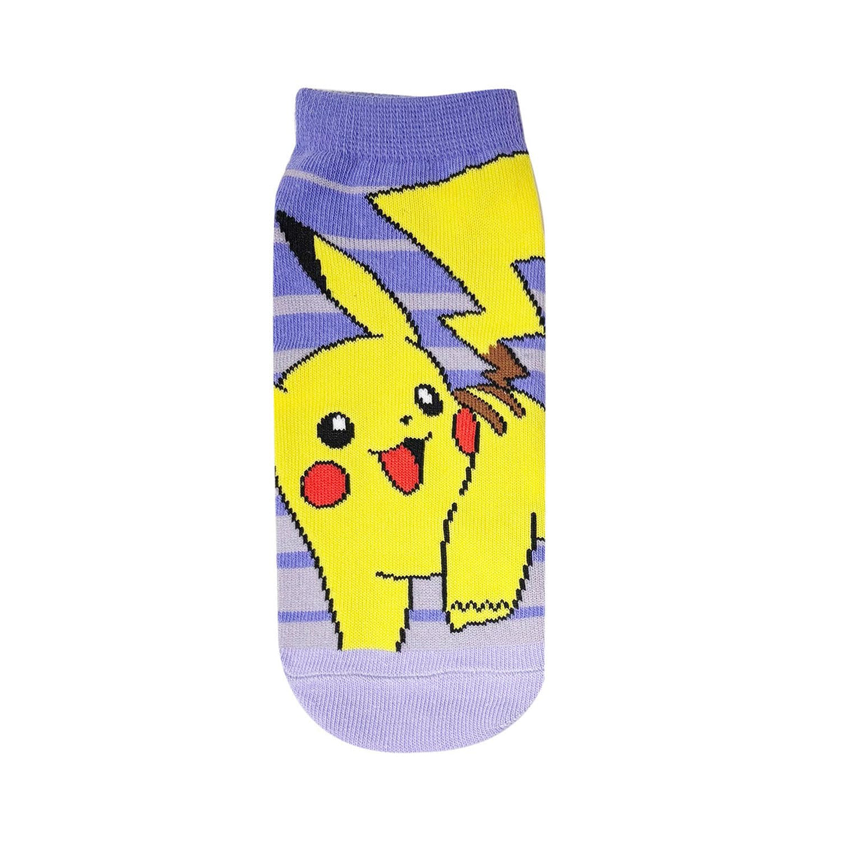 Small Planet Pokemon Character Socks Pikachu Striped Design