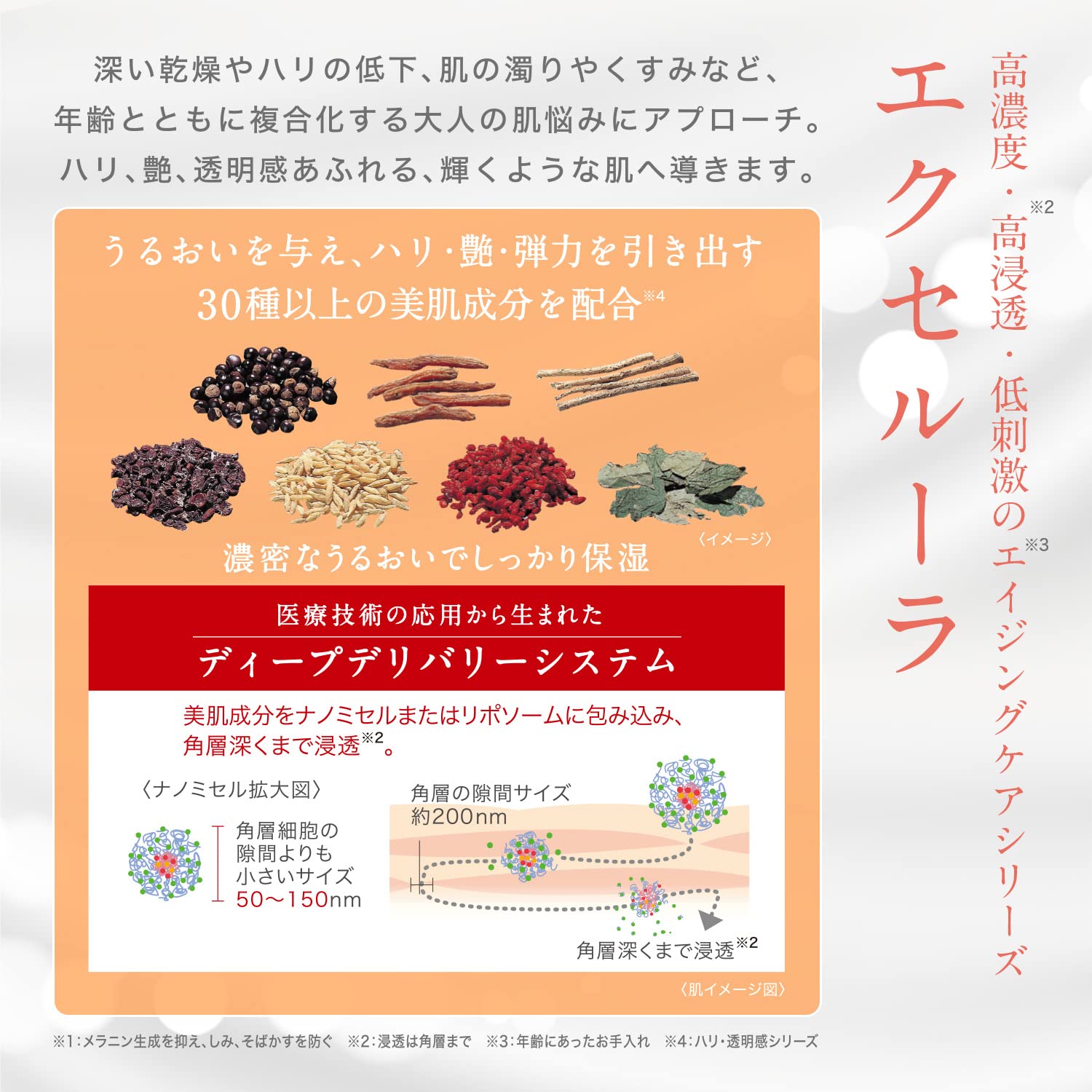 Excelura Whitening Wrinkle Repair Booster Serum 30mL for Japanese Skincare