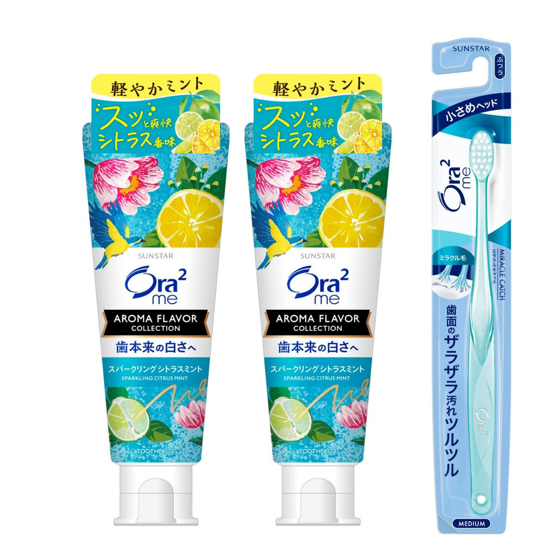 Ora2 Aroma Flavor Paste Sparkling Citrus Mint 130g Set of 2