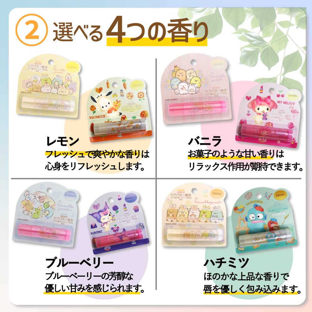Sanrio Hangyodon Lip Cream Honey Scent 2g Cute Moisturizing Balm