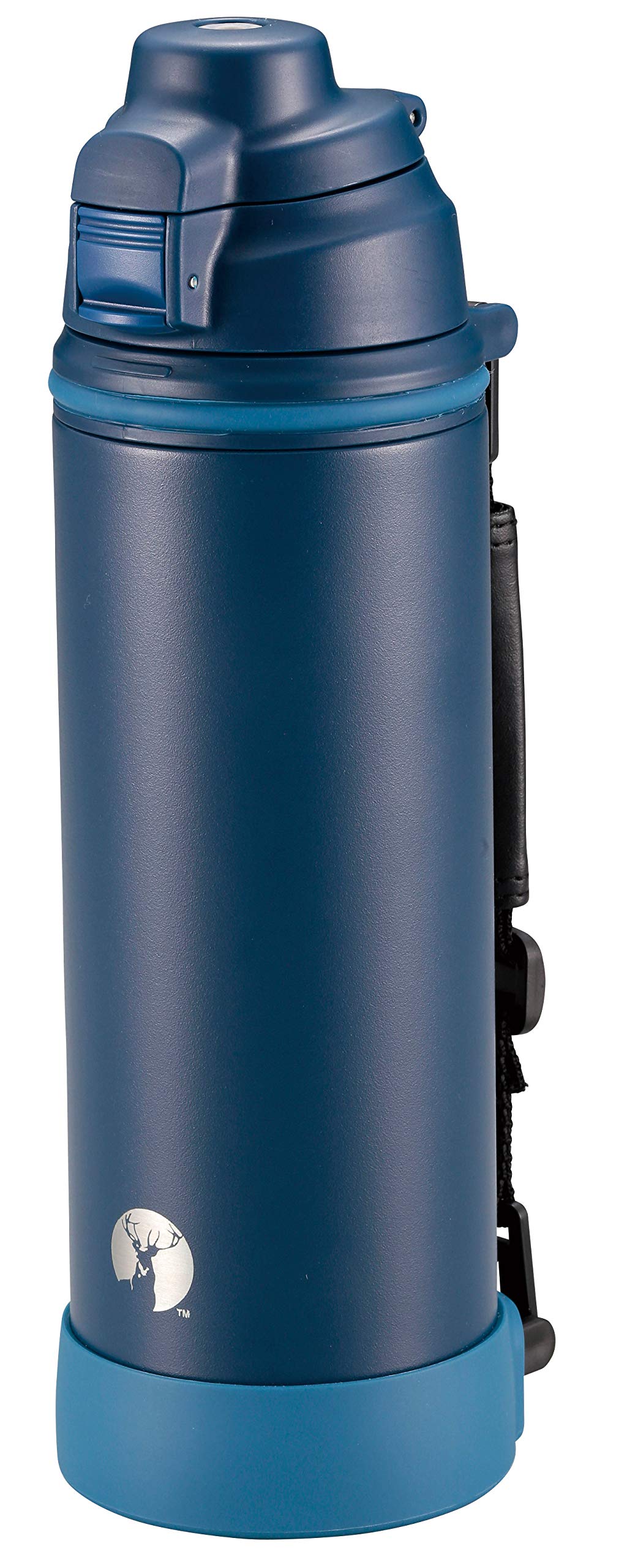 CAPTAIN STAG Sports Bottle 1L with Double Stainless Steel Insulation