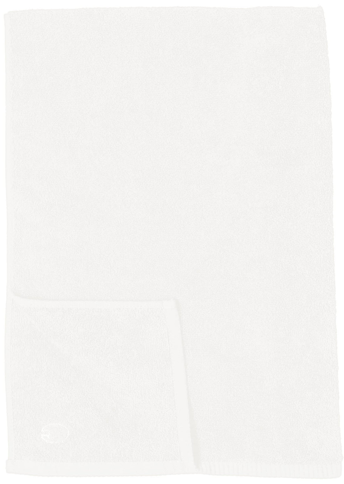 Marushin Face Towel with Major Patch 34x80cm White for Daily Use