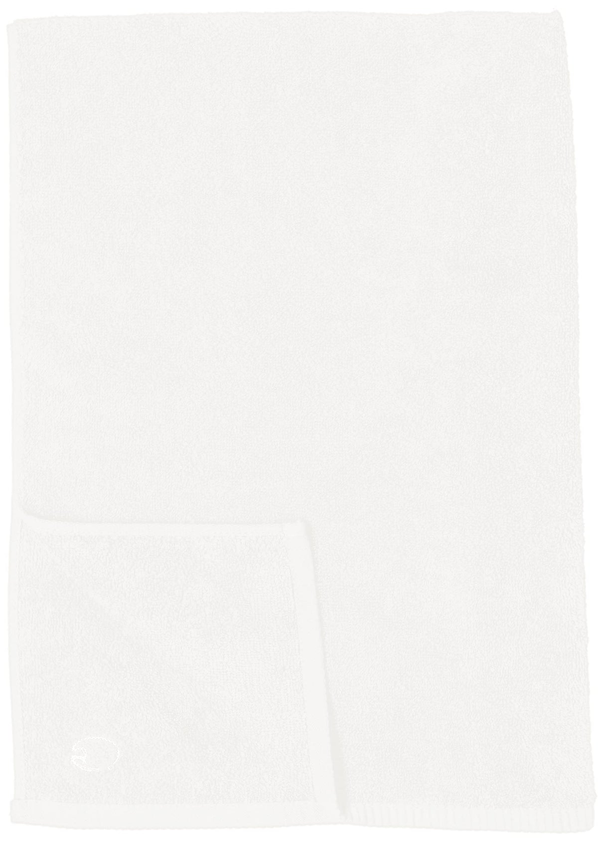 Marushin Face Towel with Major Patch 34x80cm White for Daily Use