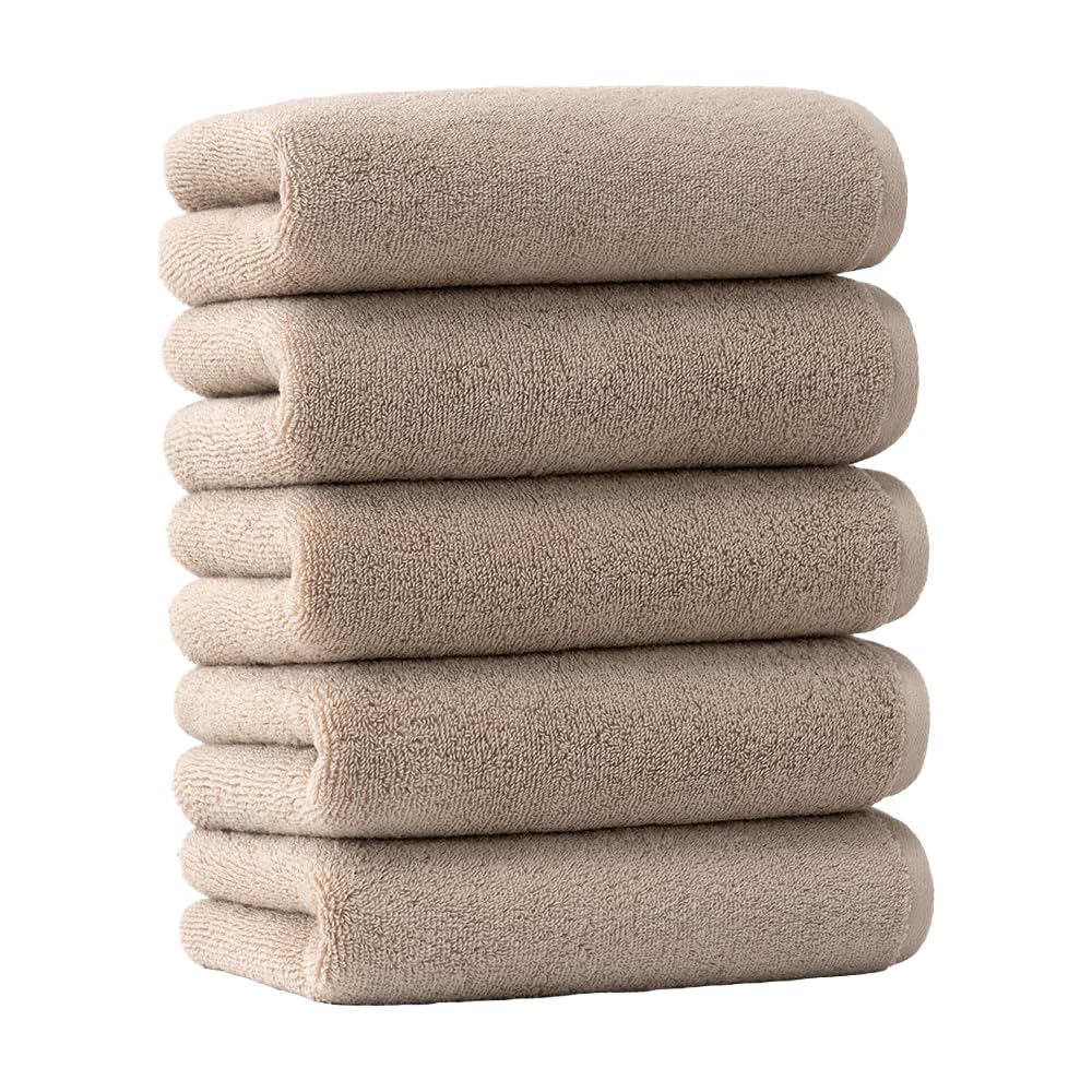 Iris Plaza Smart Yell Face Towel Set Soft and Absorbent 5 Pack