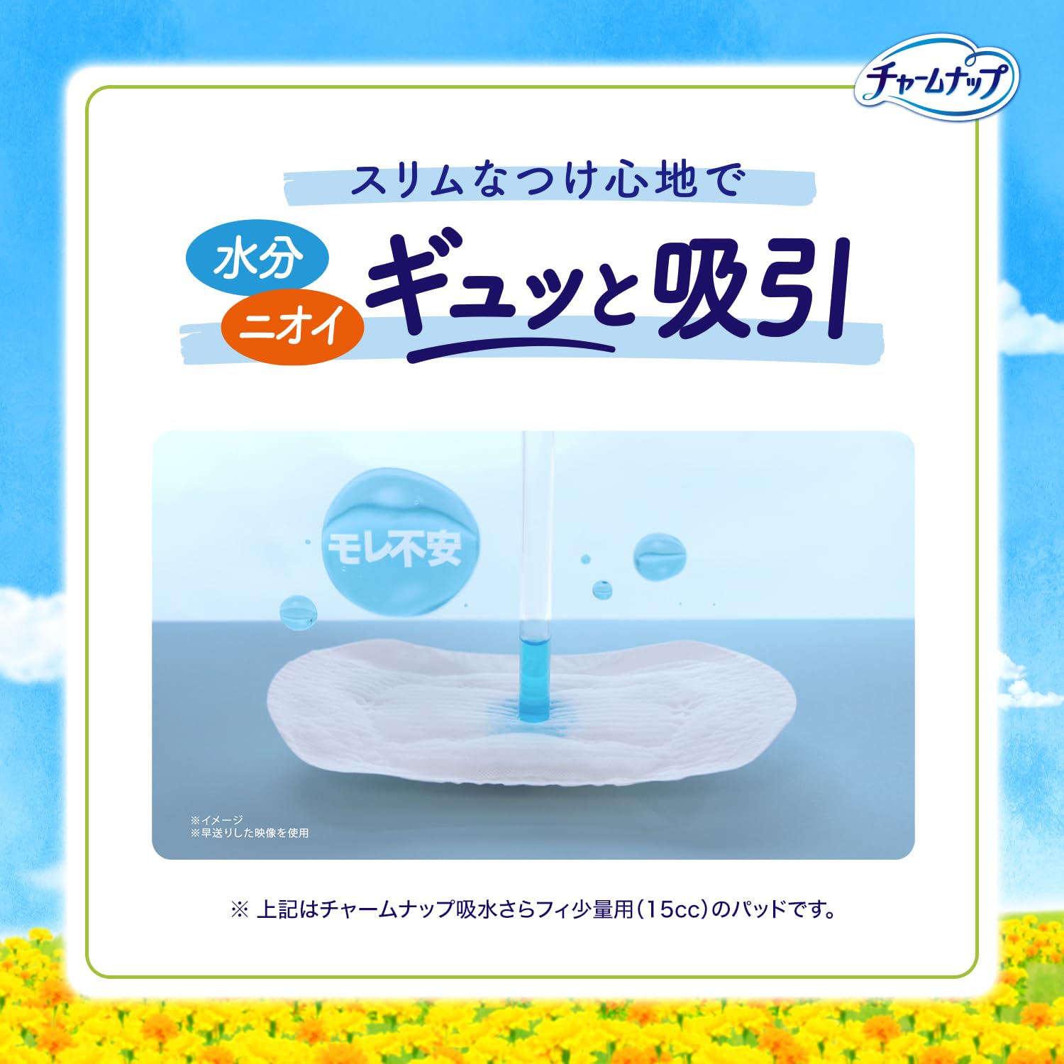 Charm Nup Absorbent Saranup Long Fragrance-Free Liners 19cm 26 Count