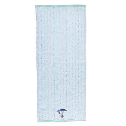 Nishikawa Snoopy Face Towel 34x80cm Soft Cotton with Embroidery