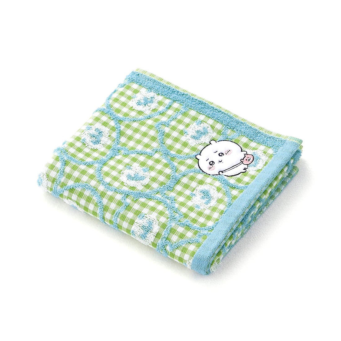 Chiikawa Face Towel Green Soft Cotton 34x80cm