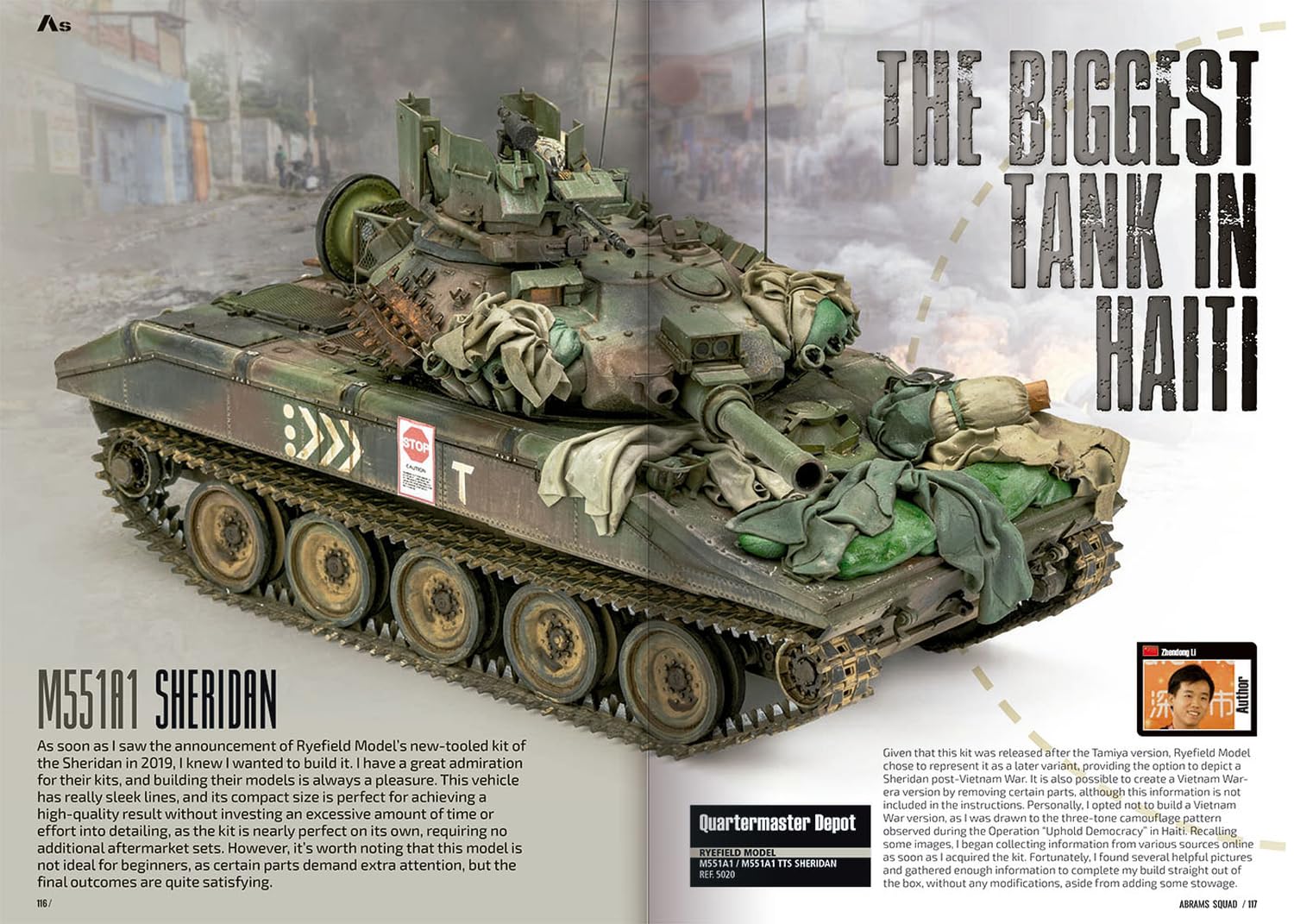 Pla Editions Abrams Squad M551 Sheridan Modeling Guide Book