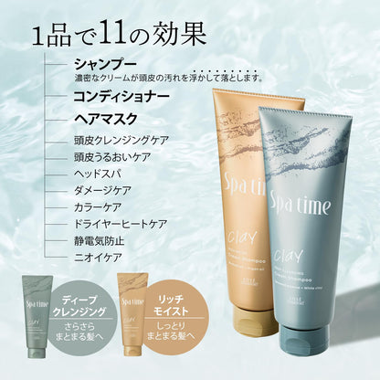 Spa Time Cream Shampoo Deep Cleansing Trial 30g Herbal Aroma