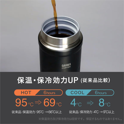 CB JAPAN Vacuum Insulated Water Bottle 410ml Gray