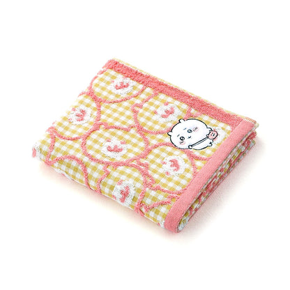 Chiikawa Face Towel Yellow Soft Gauze 34x80cm