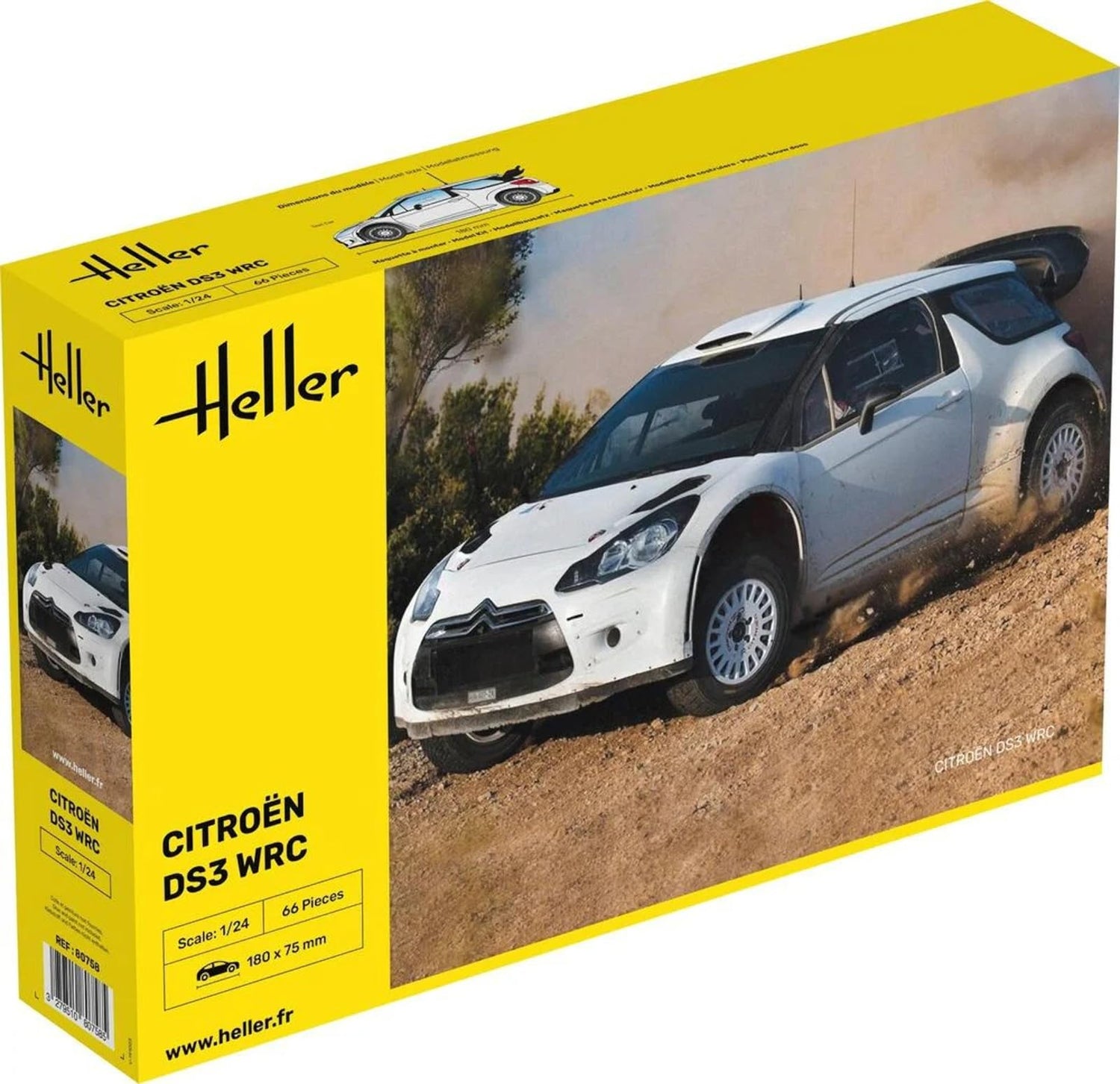 PLATZ 1/24 Citroën DS3 WRC Scale Model Kit Made in Japan