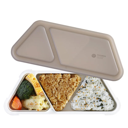 CB JAPAN Bento Box Foodman 400ml Antibacterial Gray