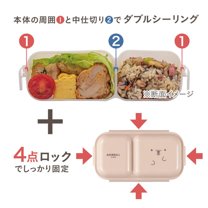 CB JAPAN Bento Box with Dome Lid 400ml Easy to Serve