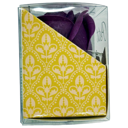 Q-FLA Bath Soak Soap Flower Set of 3 Purple Roses for Gifts