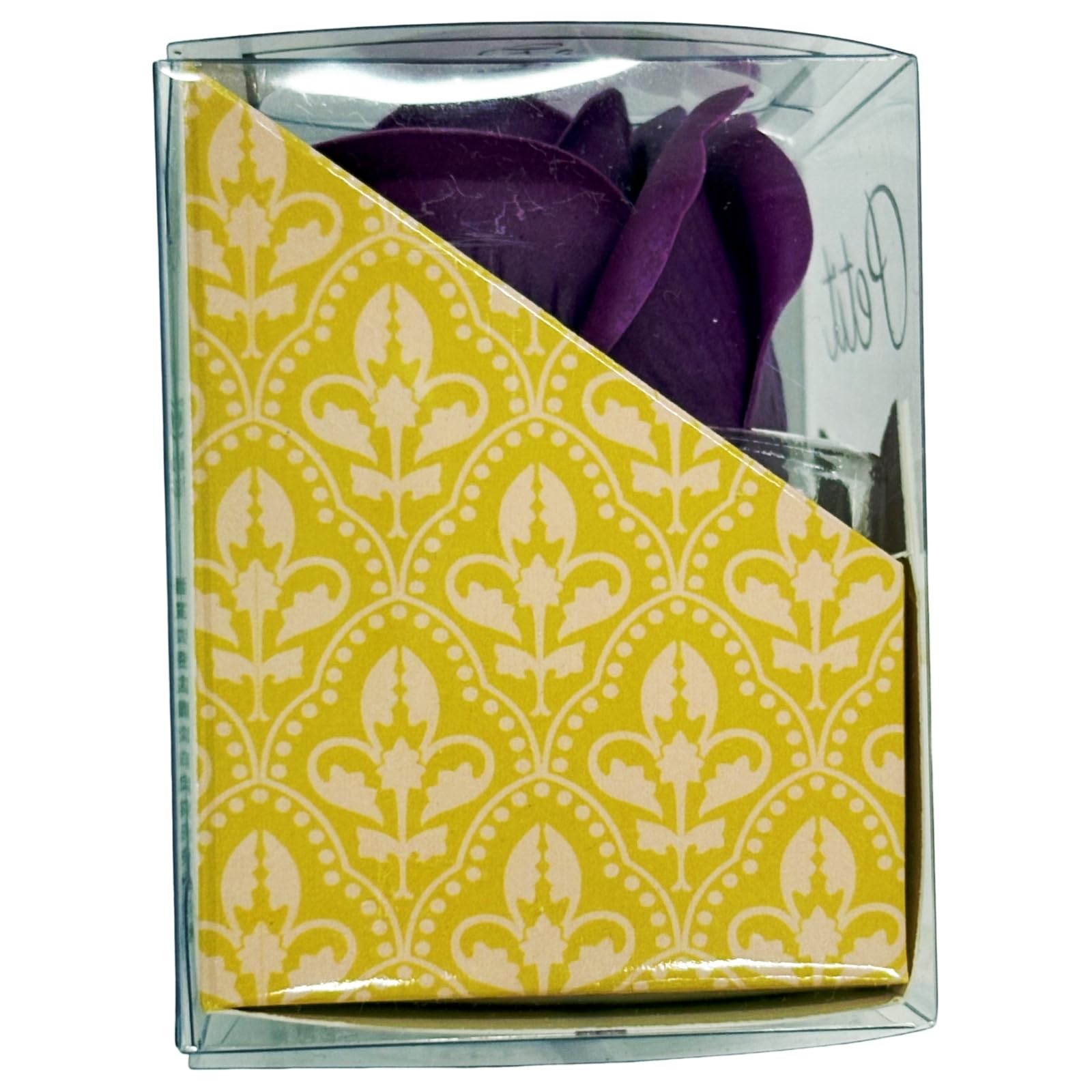 Q-FLA Bath Bombs with Soap Flowers Purple 2-Pack Gift Set