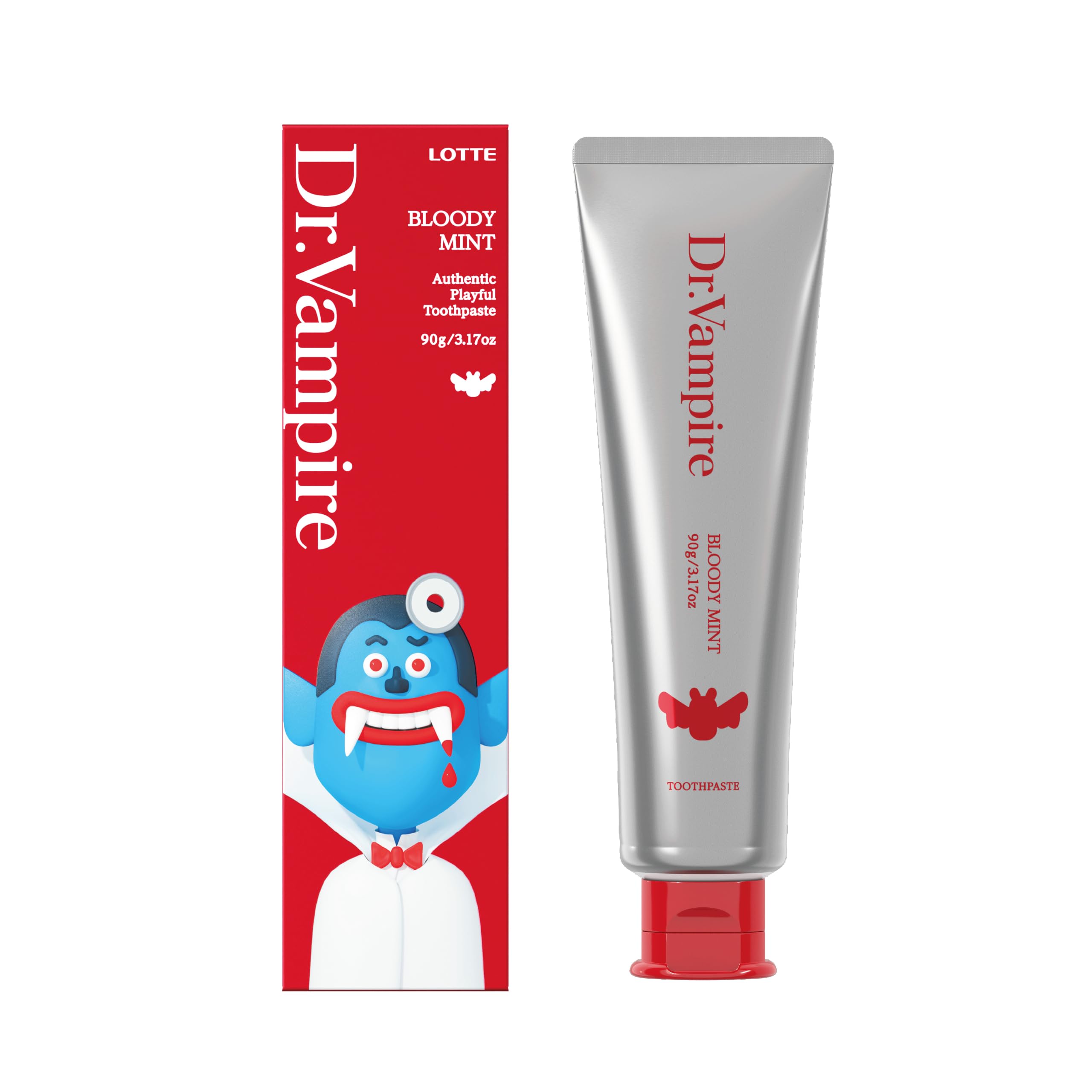 Lotte Dr.Playful Bloody Mint Toothpaste for Fun Oral Care