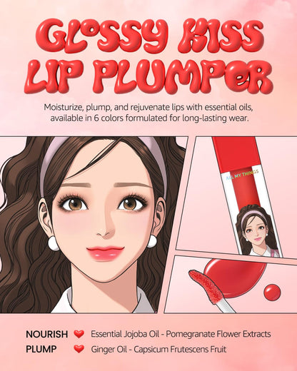 AMTS Kiss Lip Plumper 02 Tea Time 4.4g with Naturally Derived Ingredients
