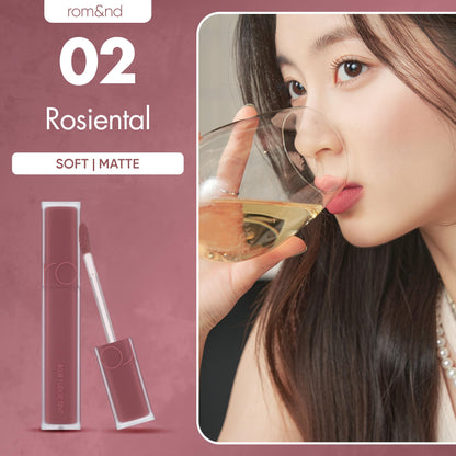 rom&amp;nd BLUR FUDGE TINT 02 ROSIENTAL Lightweight Lip Tint