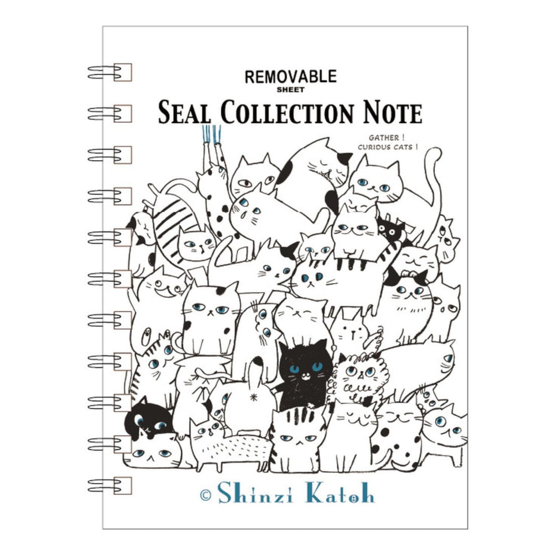 Shinzi Katoh Cat Hill A6 Sticker Book by Seal Do 40 Pages