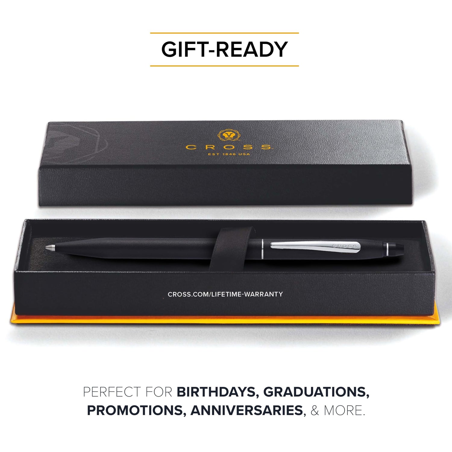 Cross Click Pen Satin Black Oil-Based Ballpoint Pen