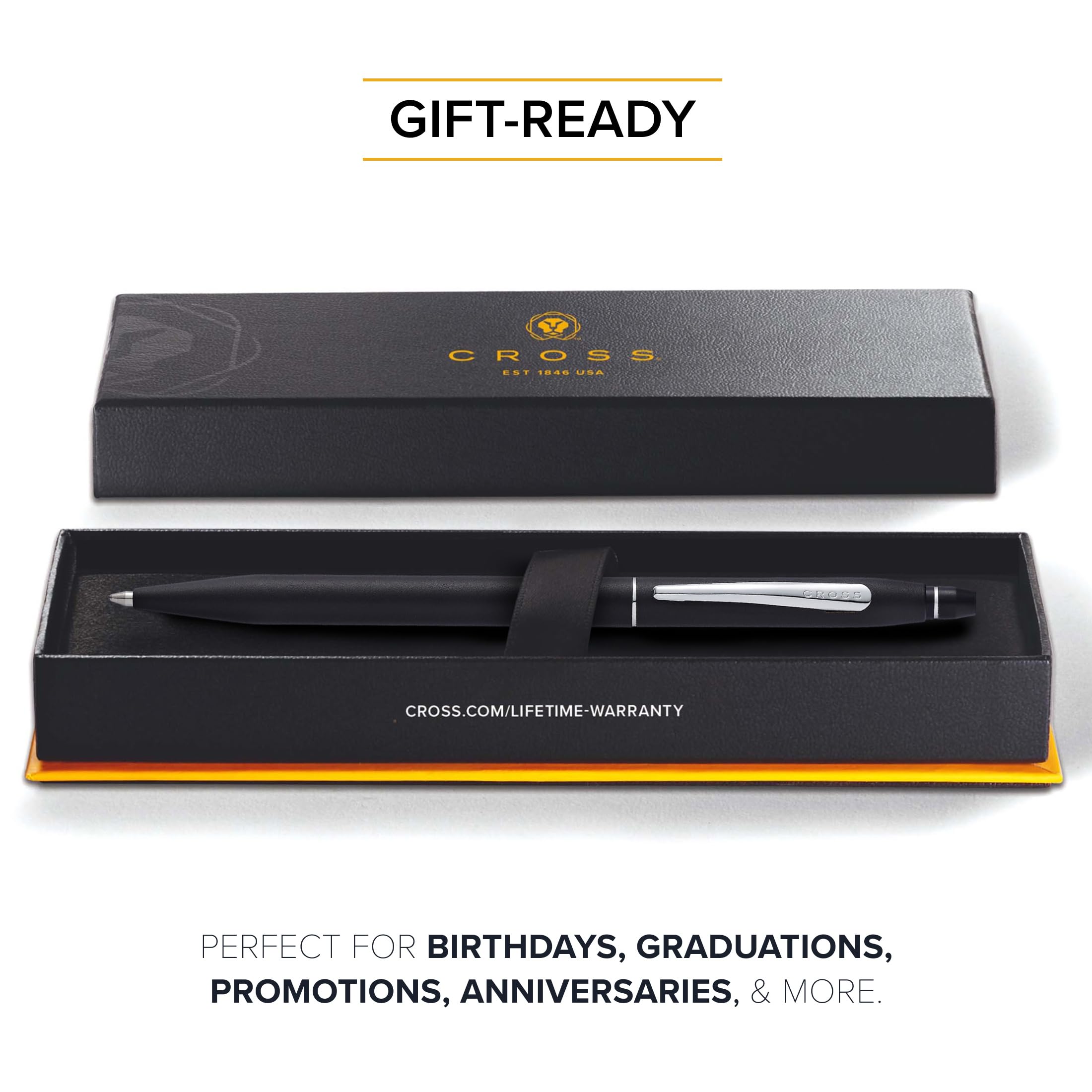 Cross Click Pen Satin Black Oil-Based Ballpoint Pen
