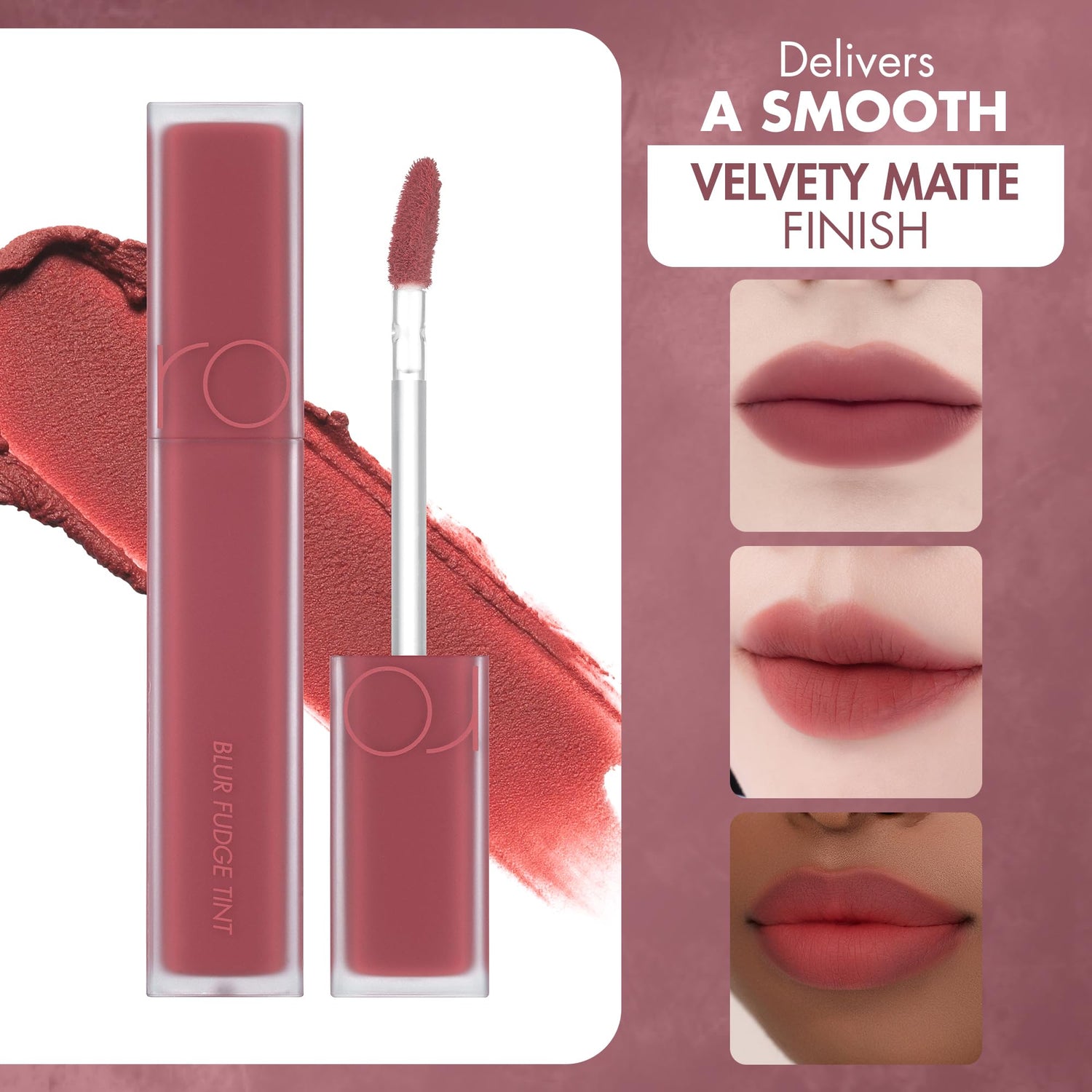 rom&amp;nd BLUR FUDGE TINT 02 ROSIENTAL Lightweight Lip Tint