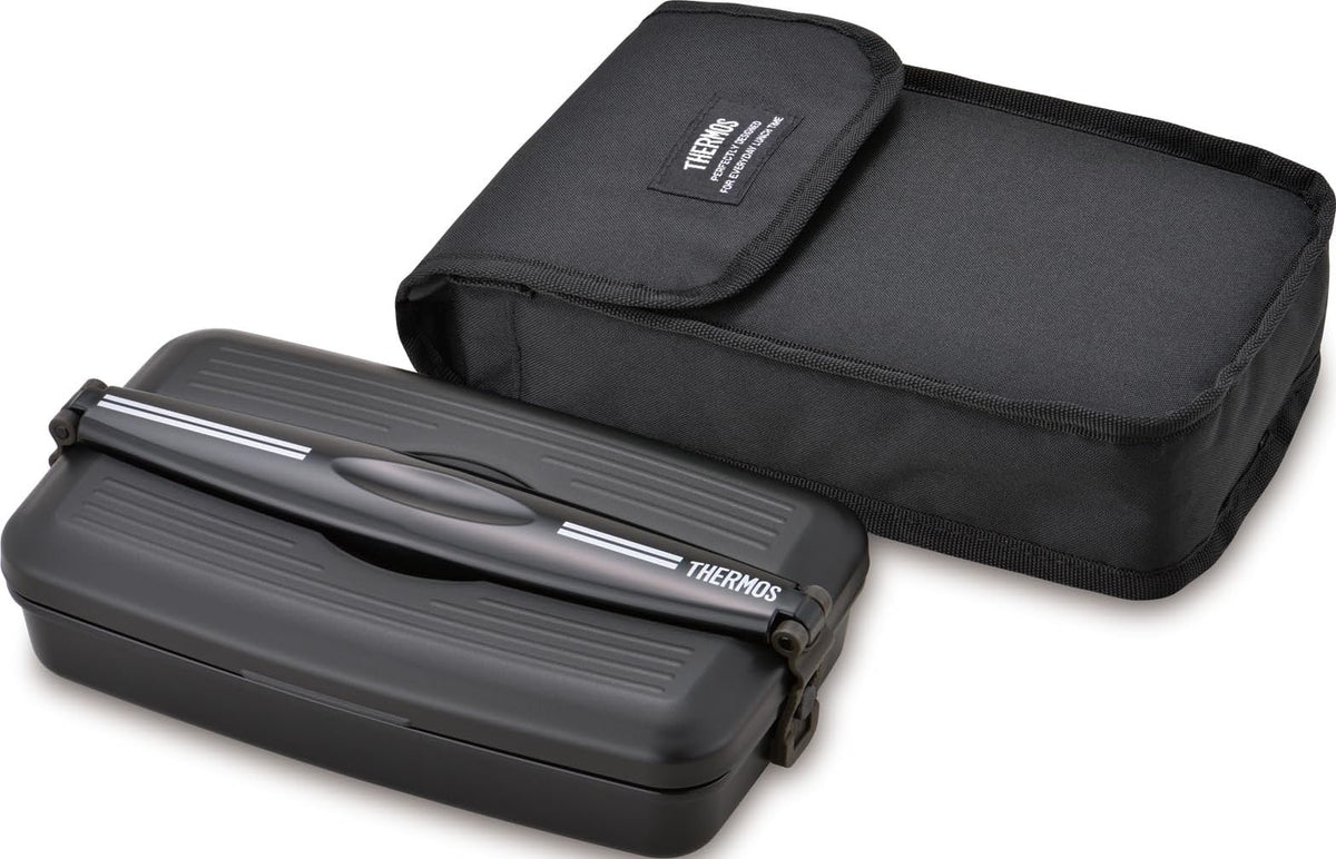 THERMOS Fresh Lunch Box 800ml Deep Black for Japanese Meal Prep