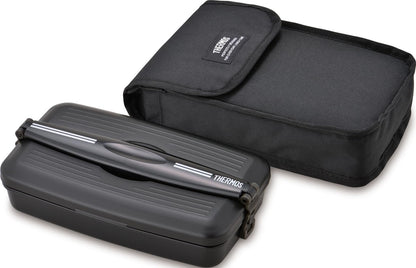 THERMOS Fresh Lunch Box 800ml Deep Black for Japanese Meal Prep