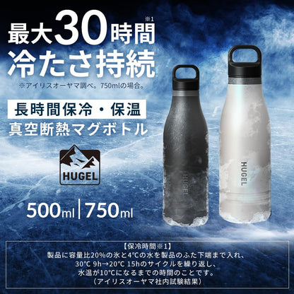 IRIS OHYAMA Vacuum Insulated 750ml Bottle with 30 Hour Cold Retention