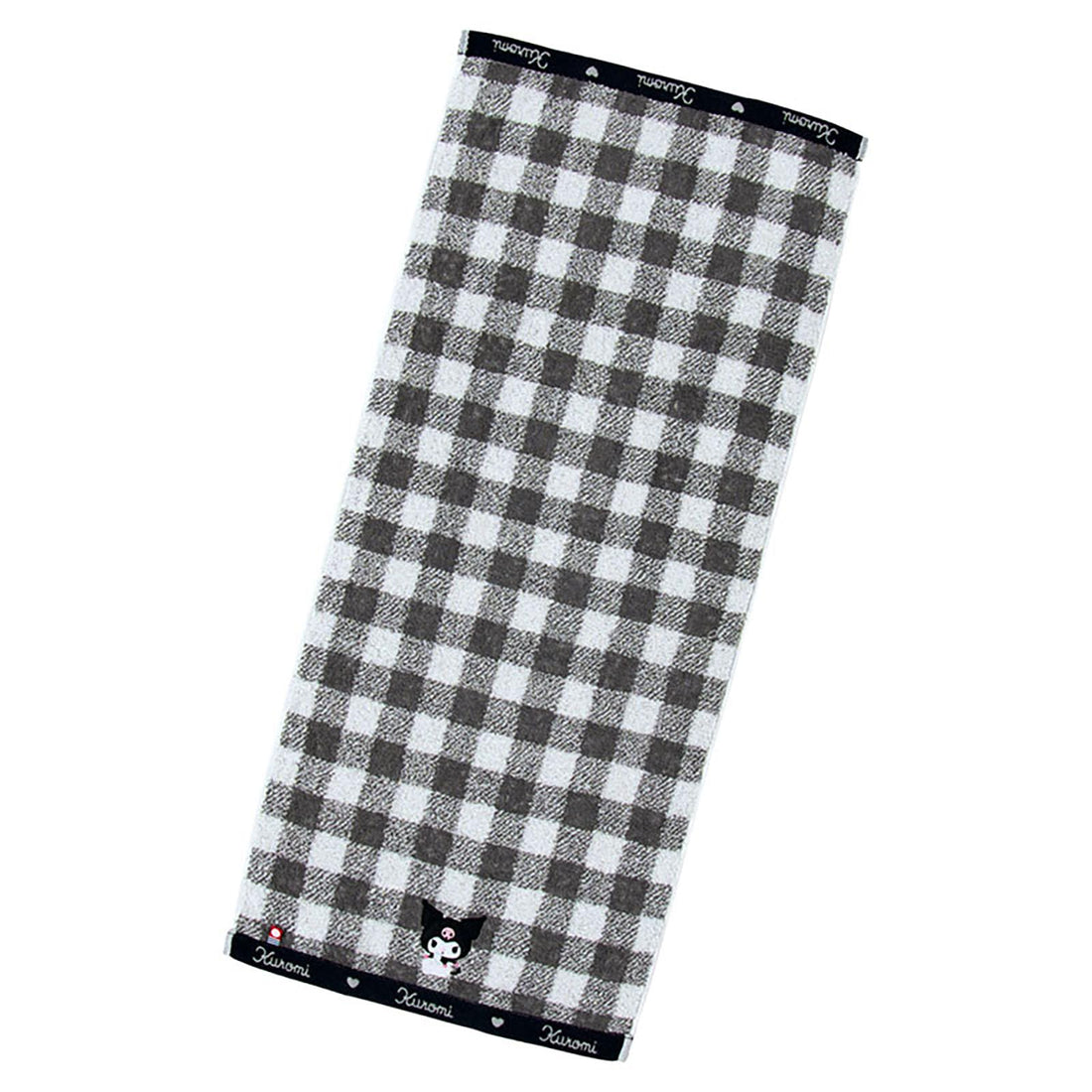 SANRIO Imabari Kuromi Face Towel, 100% Cotton, 34 × 76 cm