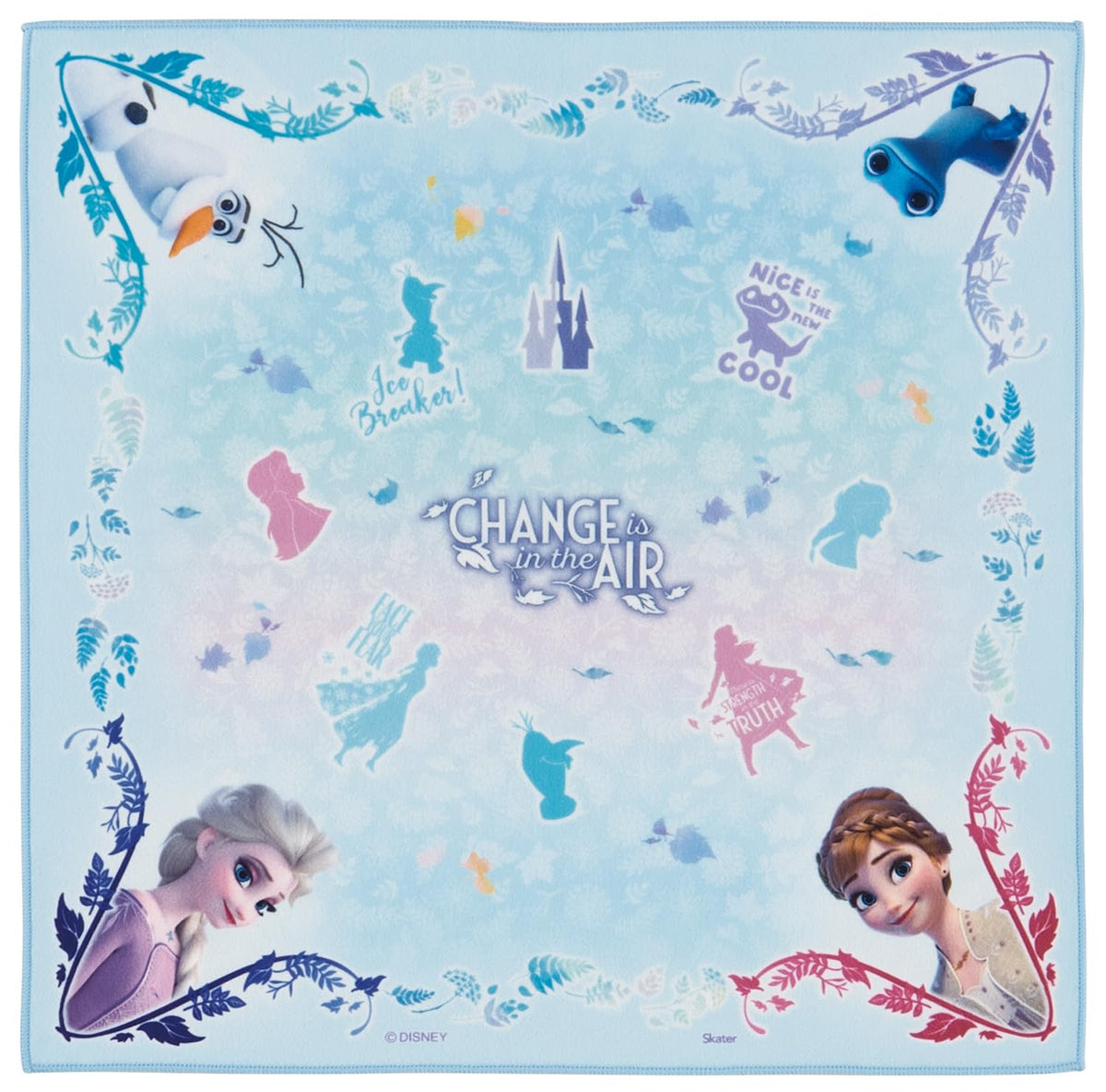 Skater Lunch Wrap Cloth Easy to Use Frozen 2 Design