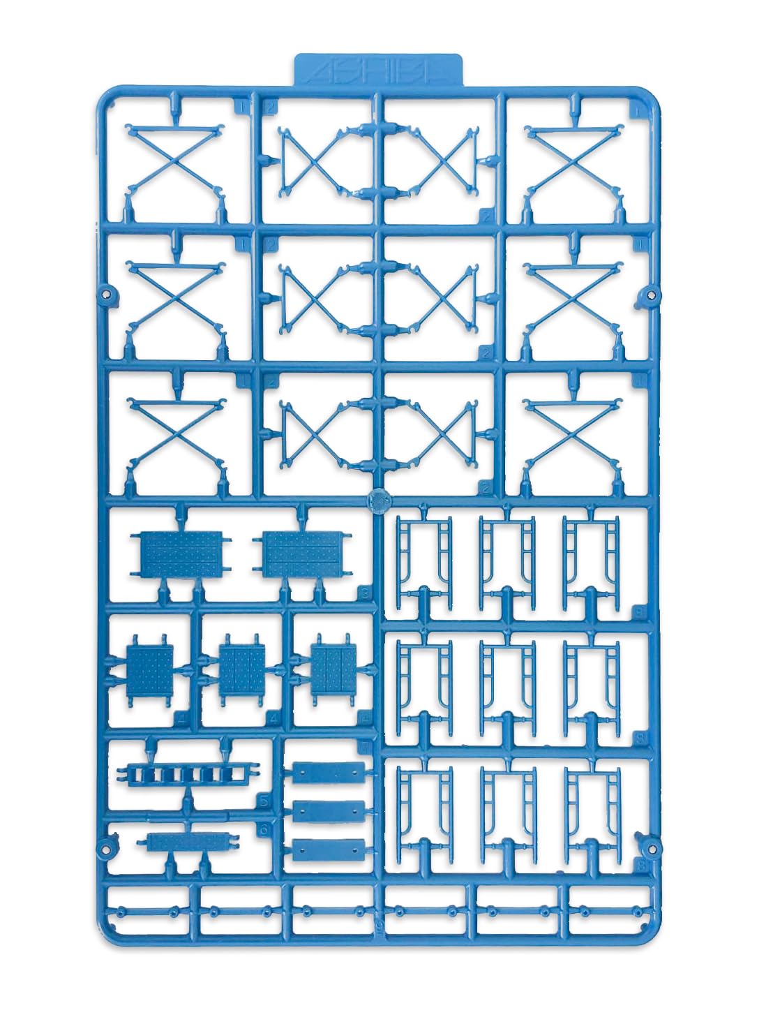 Plum 1/64 Scale Model Kit Blue Scaffold Plastic Set