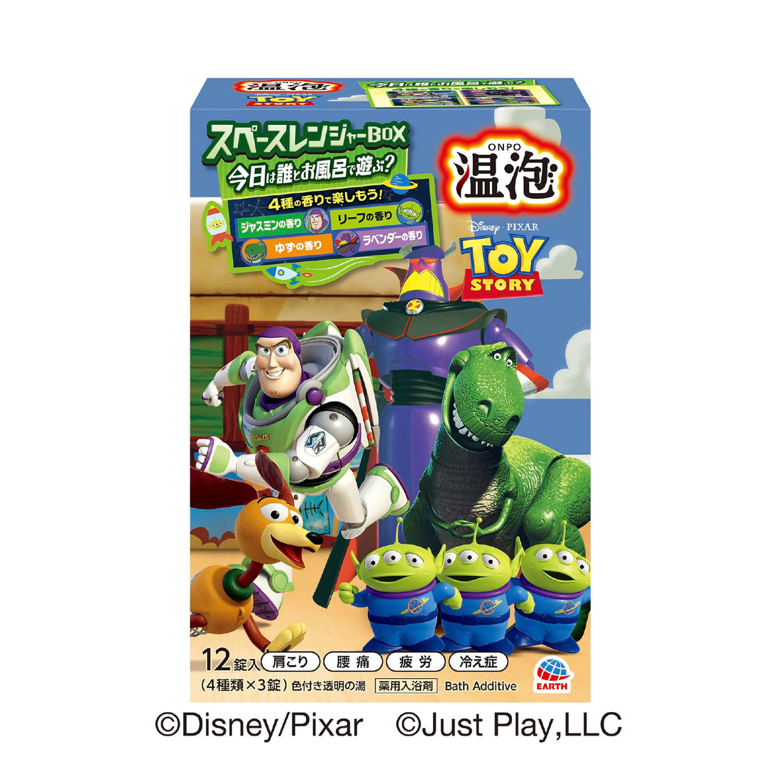 Onpo Bath Bombs Toy Story Space Ranger Box 12 Tablets with 4 Scents