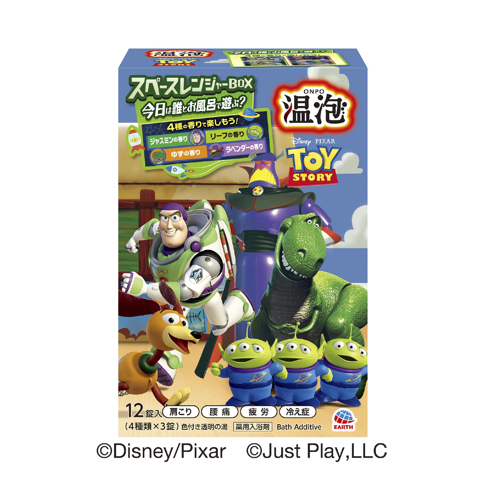 Onpo Bath Bombs Toy Story Space Ranger Box 12 Tablets with 4 Scents