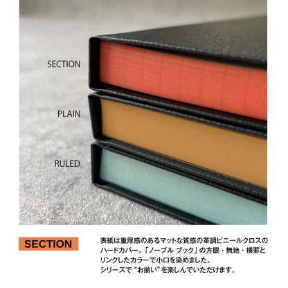 Life A6 Graph Paper Notebook in Black for Note-Taking