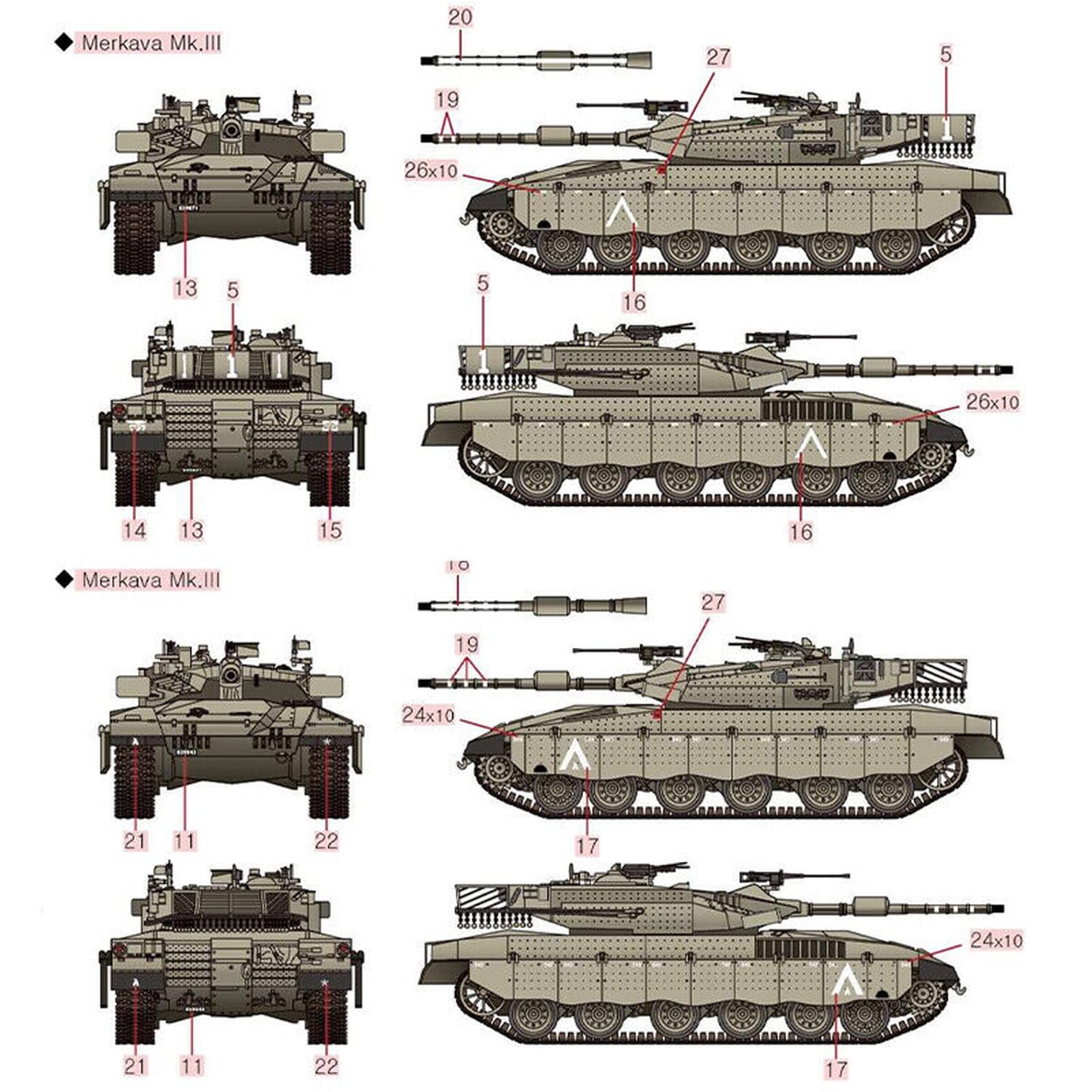 Academy 1/72 Israeli Merkava Mk.3 Model Kit