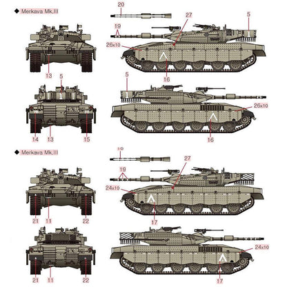 Academy 1/72 Israeli Merkava Mk.3 Model Kit