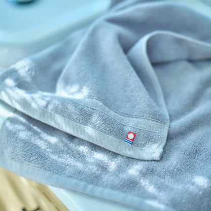Nishikawa Imabari Face Towel 34X80cm Soft Cotton Quick Dry Navy