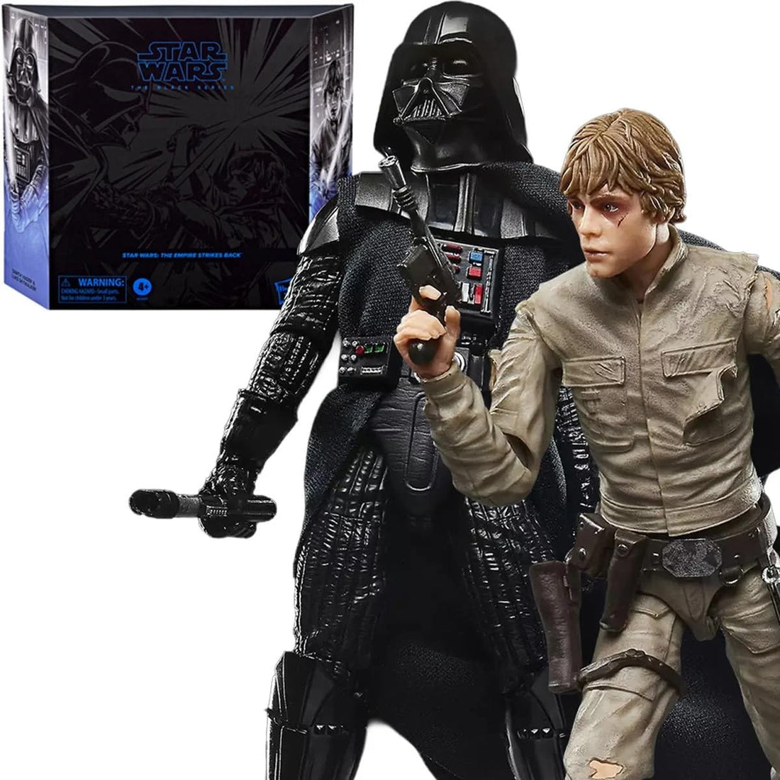 Star Wars Black Series Darth Vader and Luke Skywalker 15cm Action Figures Set