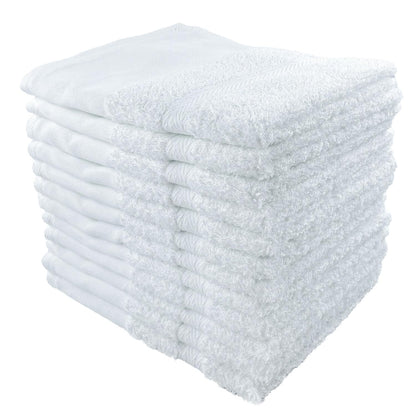 Senshu Towel White Face Towel Set 12 Pieces Made in Japan