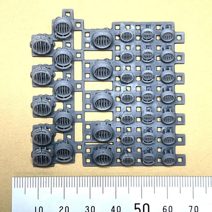 MAKERS DESIGN Snap Fit Round Duct Model Parts for Scale Models