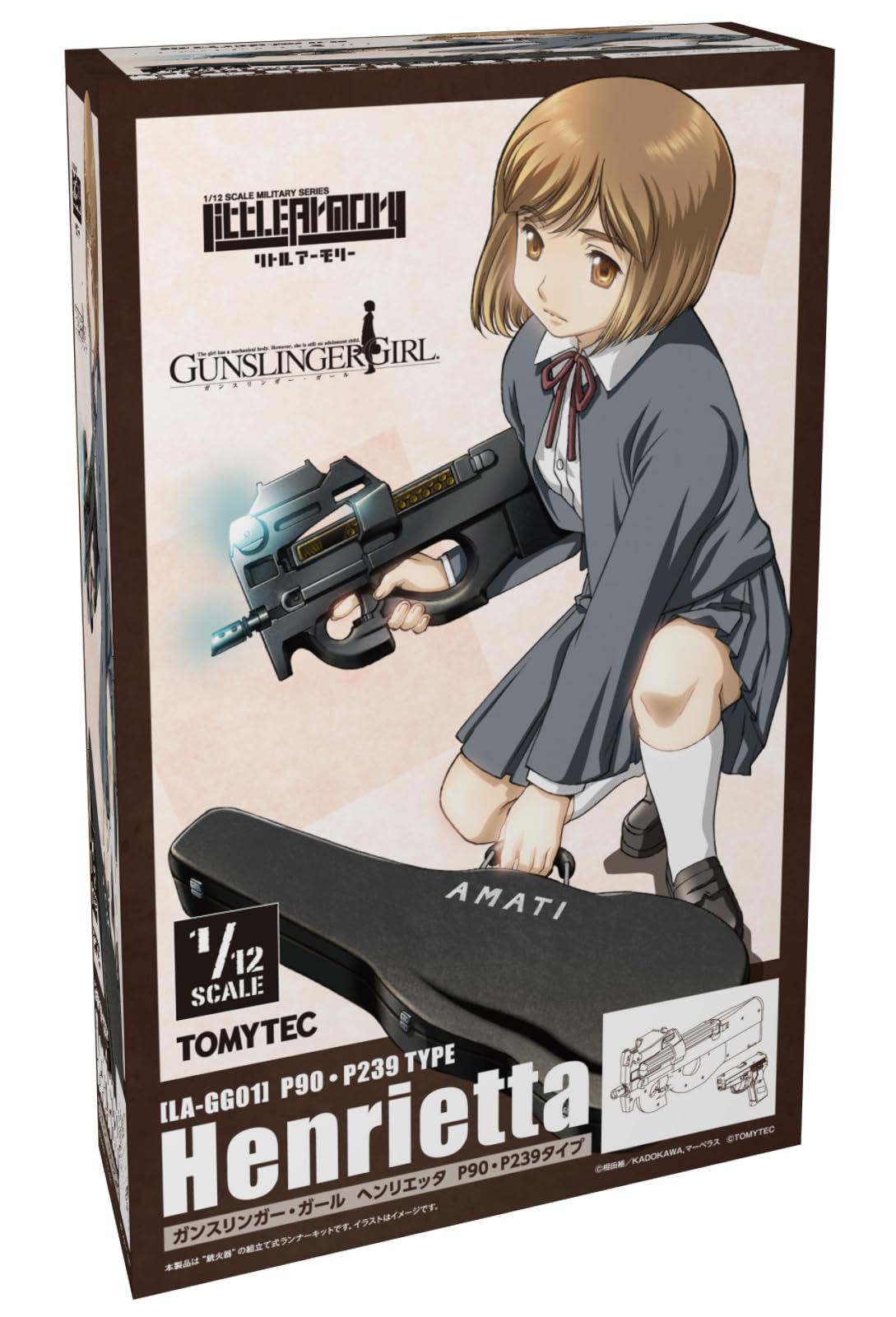 TOMYTEC Little Armory Gun Slinger Girl Henrietta 1/12 Scale Kit