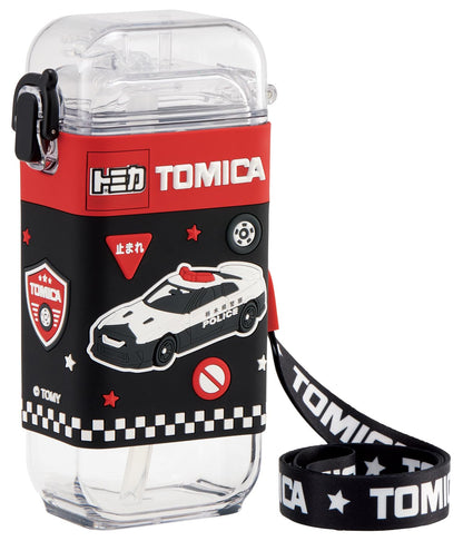 Skater Square Straw Bottle M 450ml with Shoulder Strap