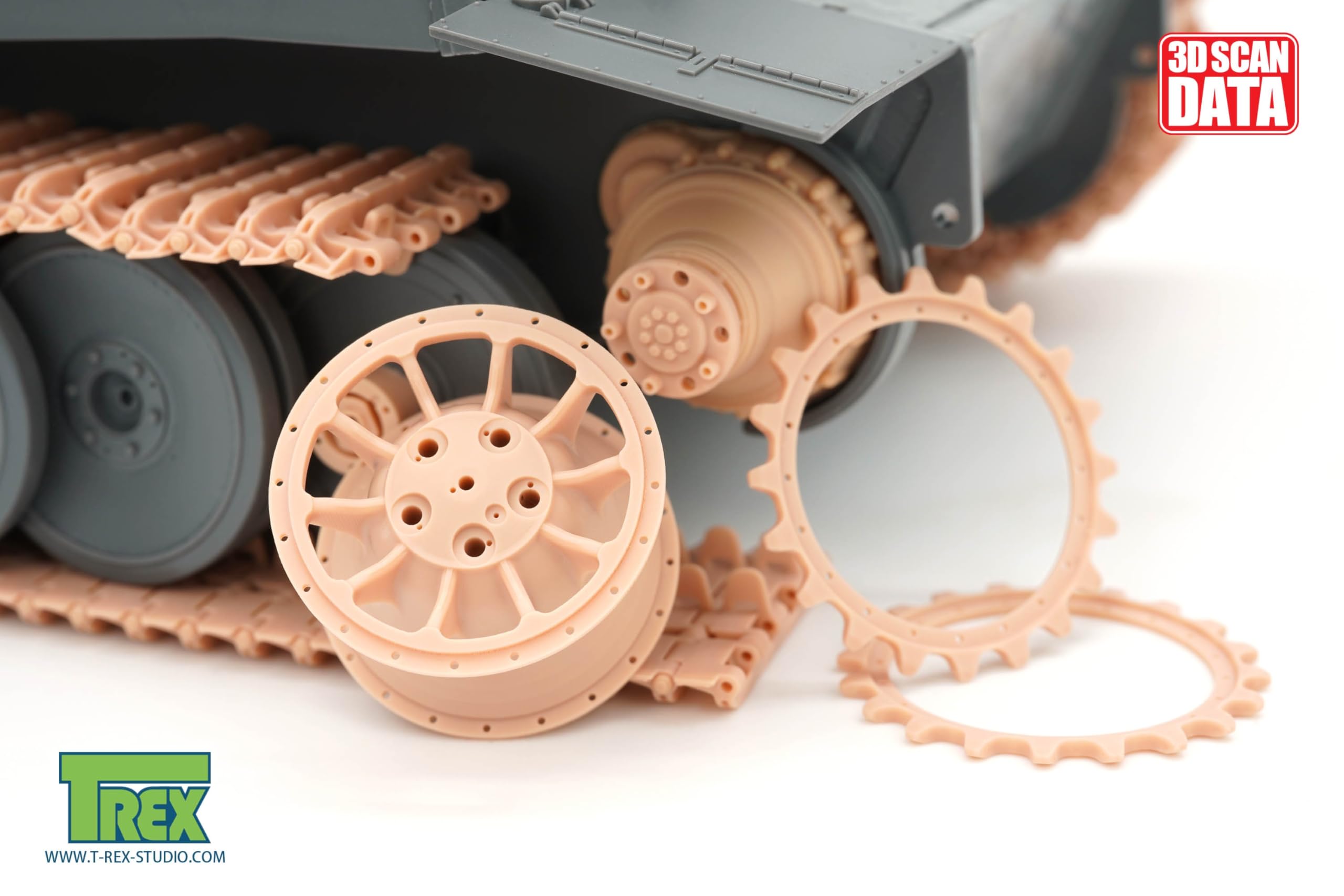 T-rex Studio 1/35 Scale Model Parts for Tiger I Tank Early Version