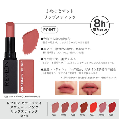REVLON ColorStay Suede Ink Lipstick Hot Girl 2.55g Soft Matte Finish